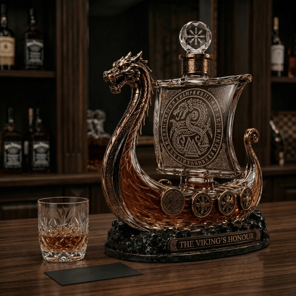 ⚔️ The Viking's Honour - Limited Edition Crystal Whiskey Decanter