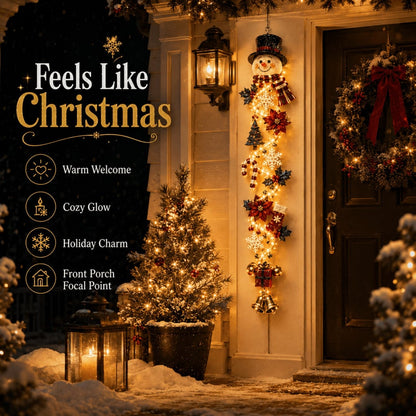 MerryCascade™ Glowing Christmas Door Hanger