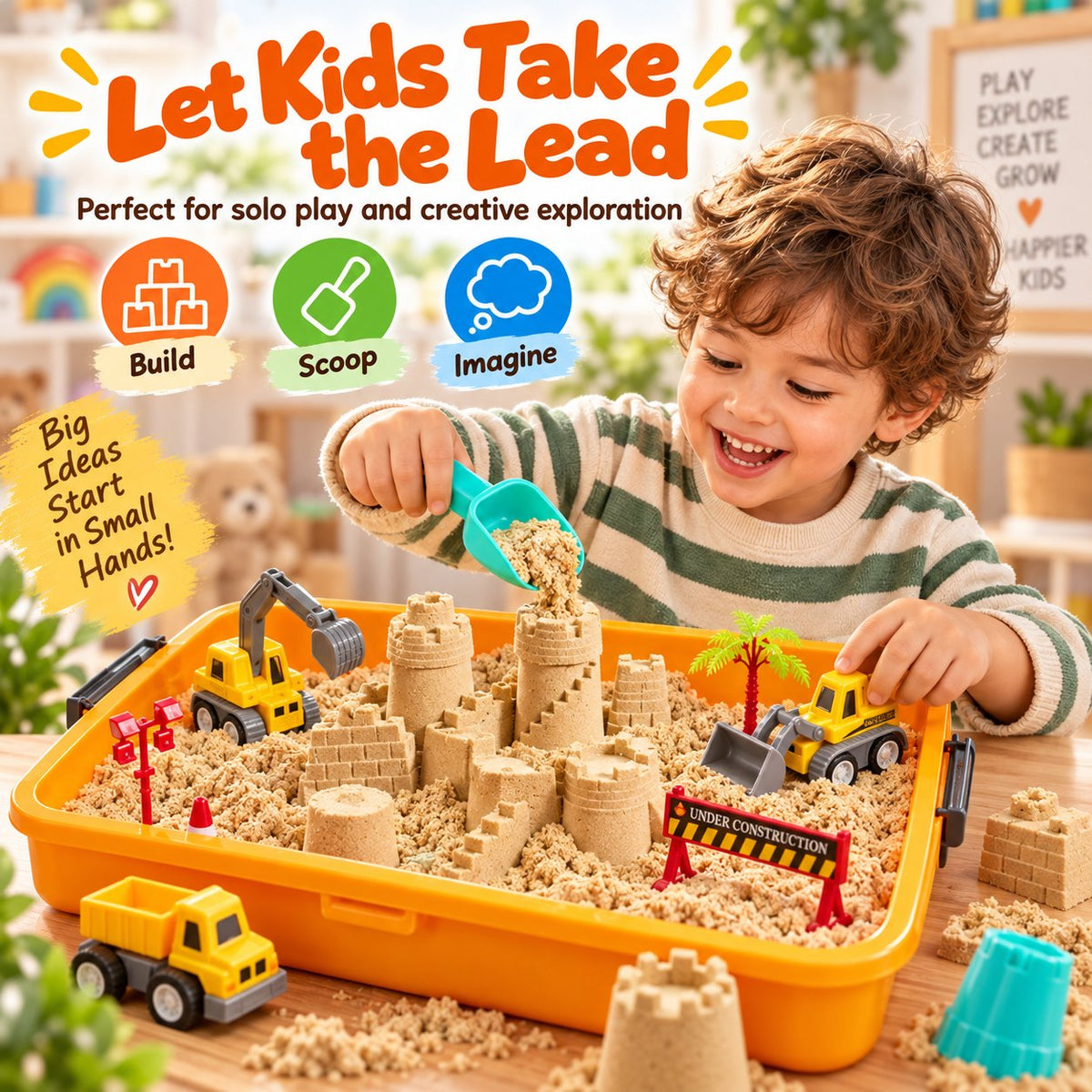 🚧🧸 Little Builder Sensory Adventure Box – Construction-Themed Hands-On Play Set