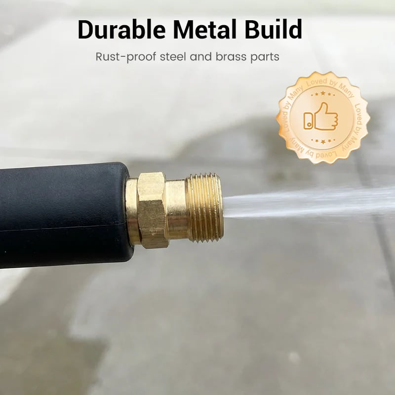 💦🚿 High-pressure water gun – 3 interchangeable nozzles, durable aluminium alloy & powerful ✨