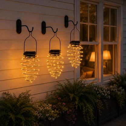 Solar Spiral Hanging Light