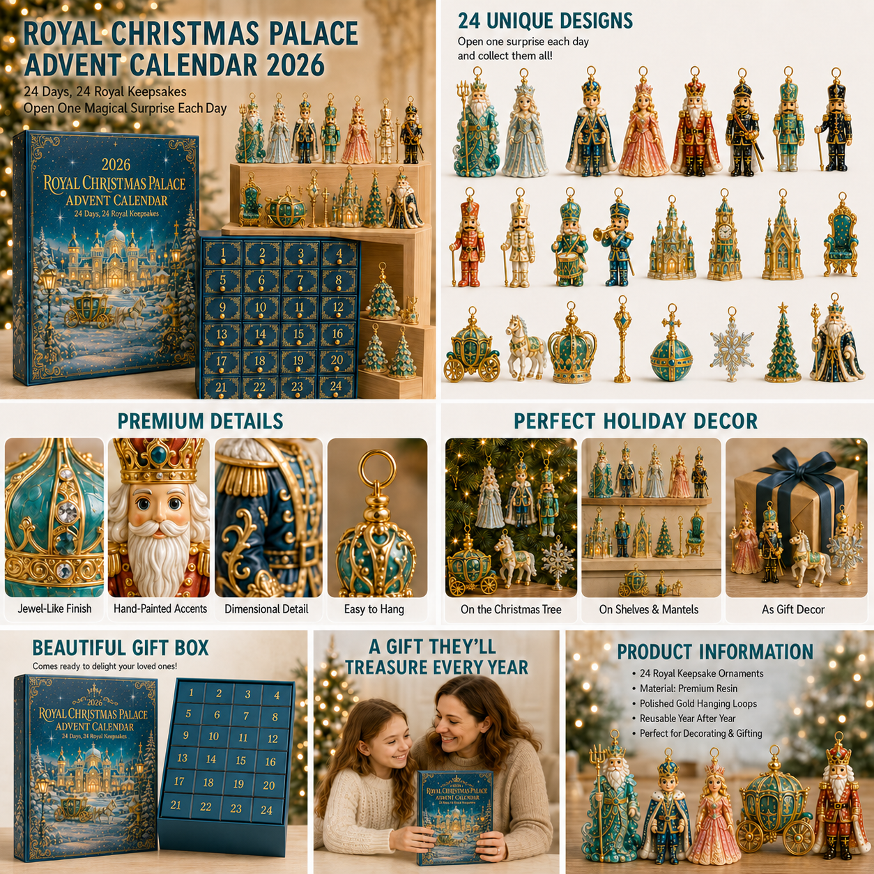 🔥2026 Royal Christmas Palace Luxury Countdown Gift Set