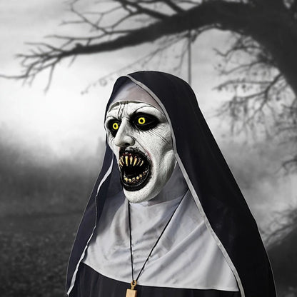 👁️😈 Spooky Qualteus Nun Mask – Become The Nightmare They Won’t Forget