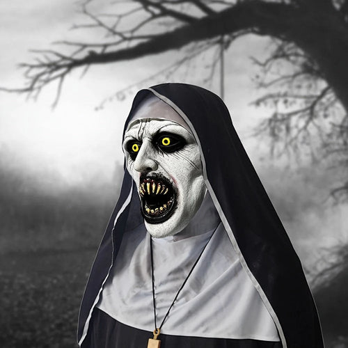 👁️😈 Spooky Qualteus Nun Mask – Become The Nightmare They Won’t Forget