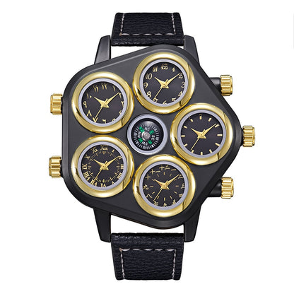 5 Dial Ultra Large Enormous Mens Wrist Accessory Watch