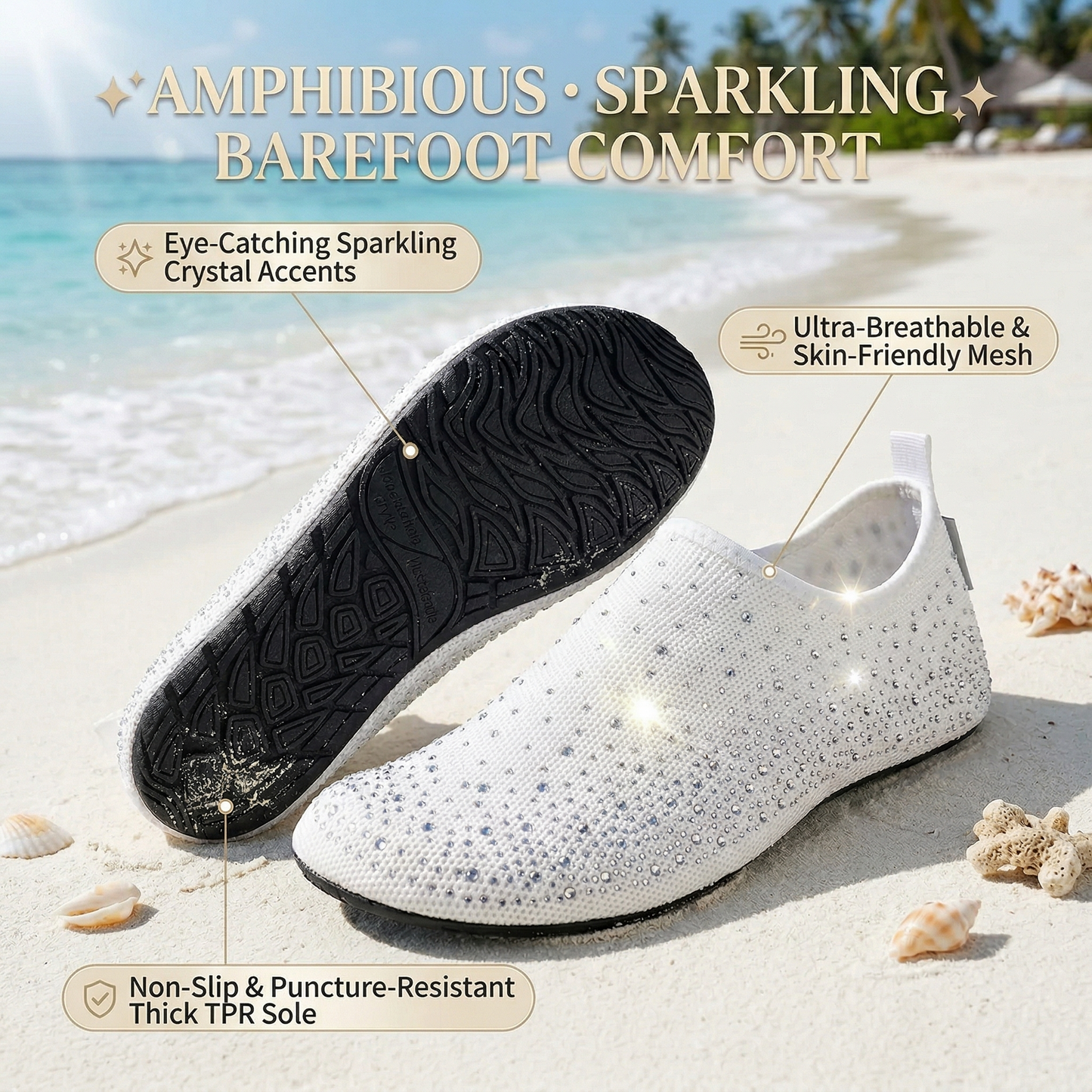 🎉49% OFF This Week Promotions🎉 Women's Barefoot Aqua Socks: All-in-One for Beach, Swim, Yoga & Home (Copy)