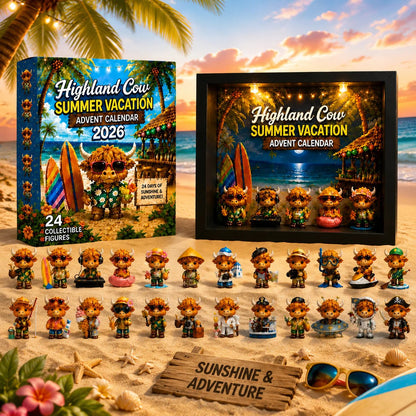 🎁Last Day 50% OFF -Highland Cow Summer Vacation Advent Calendar 2026