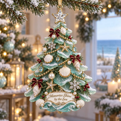 🌊🎄 Seaside Christmas Keepsake Ornaments – 8 Elegant Coastal Holiday Designs