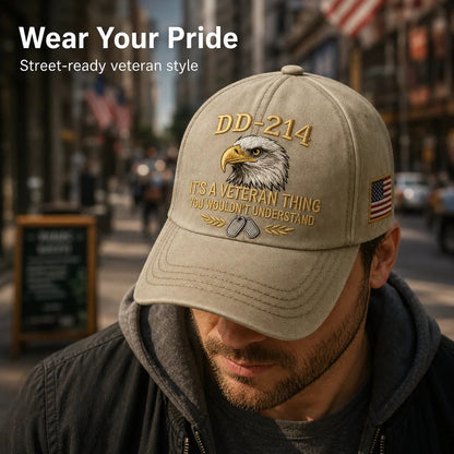 DD-214 Veteran 3D Embroidered Cap