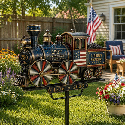 🔥Limited time 49% OFF🔥🚂USA 250 “Liberty Express” Train Garden Wind Spinner -✈️ (Buy 2 Free Delivery Fee)