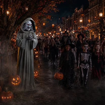 Halloween Animated Jumping Scare Ghost – Motion-Activated Haunted House Prop