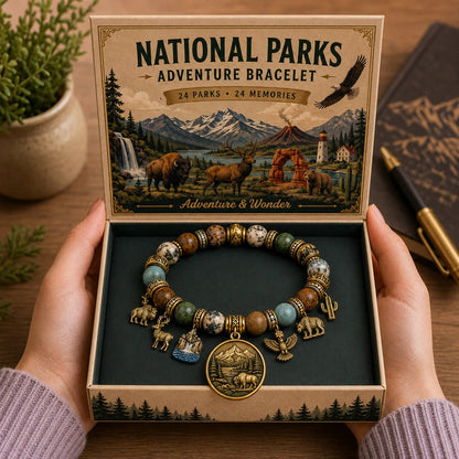 🏞️ -National Nature Park Faith Bracelet – Meaningful Vintage Nature & Wildlife Souvenir Bracelet