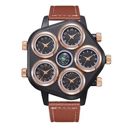 5 Dial Ultra Large Enormous Mens Wrist Accessory Watch