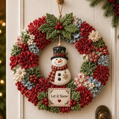 Make A Christmas Wreath You'll Be Proud To Display ❤️ 3D Fabric Poke DIY Kit With Tutorial & Guide Included