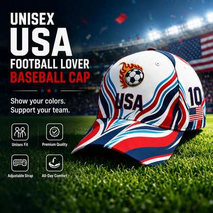 🔥LAST DAY 50% OFF - 🇺🇸 Unisex USA Football Lover Baseball Cap🧢