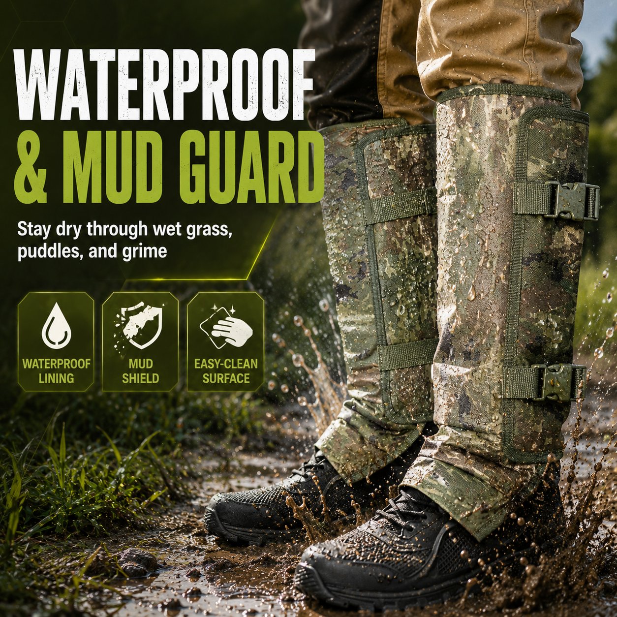 🦾Heavy-Duty Armored Leg Gaiters & Gardening Shin Guards