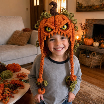 ? LAST DAY 49% OFF – ? Halloween Monster Hood DIY Crochet Kit | Premium Soft Yarn Materials with Step-by-Step Guide DIY Handmade Wearable Character Hood ??✨
