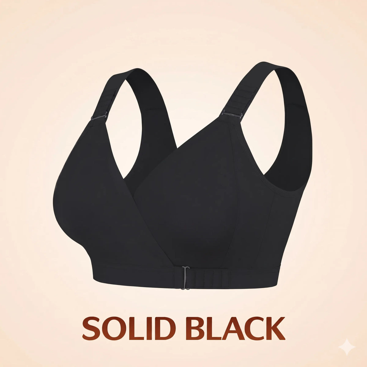 EaseWrap™ Front-Closure Wireless Comfort Bra – Adjustable Straps & Gentle Support