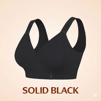 EaseWrap™ Front-Closure Wireless Comfort Bra – Adjustable Straps & Gentle Support