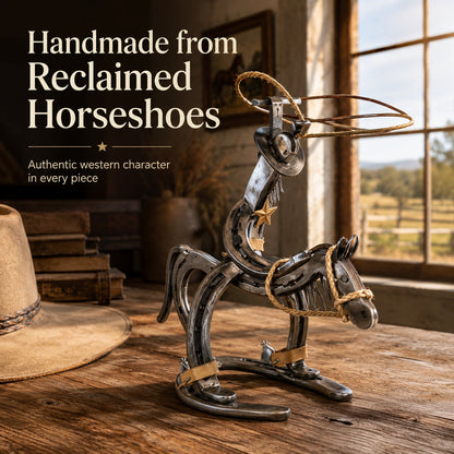 💥LAST DAY 49% OFF - 🔥Handcrafted  Cowboy Iron Pony Ornament (📦Buy 2 Free Shipping)