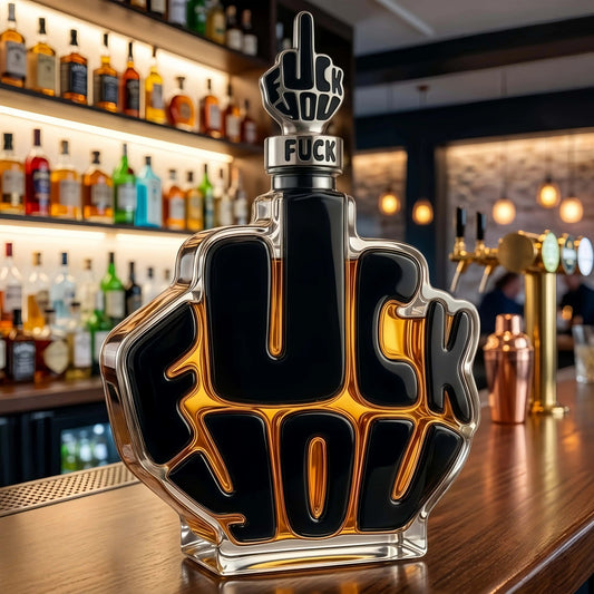 🍾🖕Novelty Middle Finger Whiskey Decanter Set
