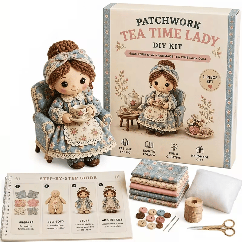 🎁Handmade Patchwork Doll DIY Kit🧵 – 💖Handmade Fun & Creativity