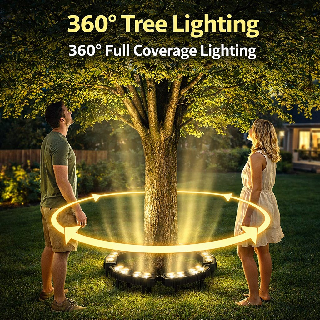 ✨ LED Ring Tree Light(Single piece) 🌳| Outdoor Waterproof Landscape Spotlight