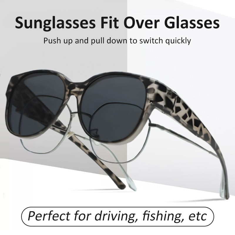 🕶️UV400 Polarized Cat-Eye Sunglasses – Fit Over Glasses