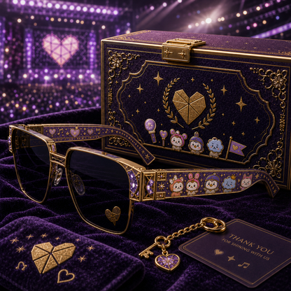 💜ARMY Premium fan support sunglasses💜✨🎶
