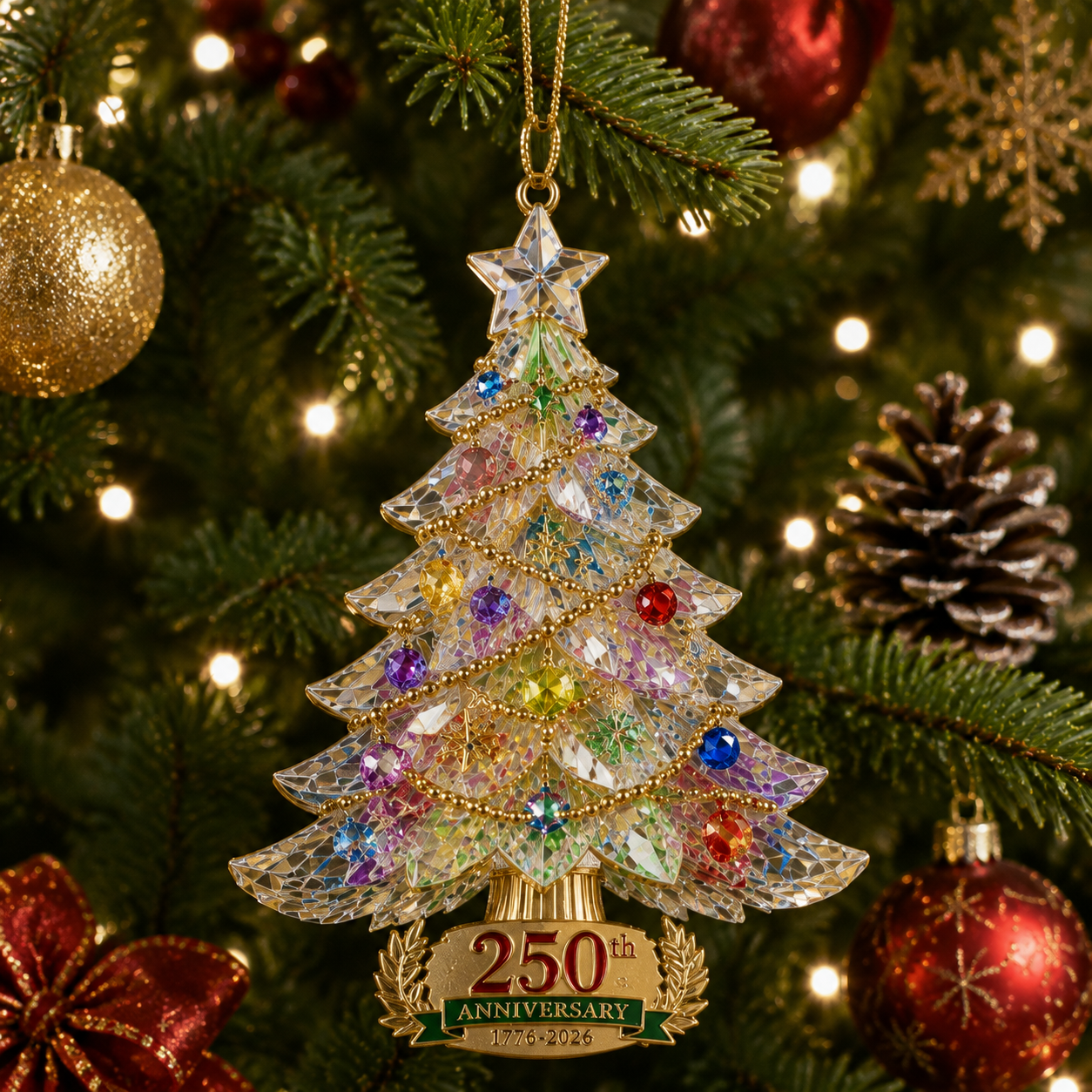 250th Anniversary Crystal Christmas Tree