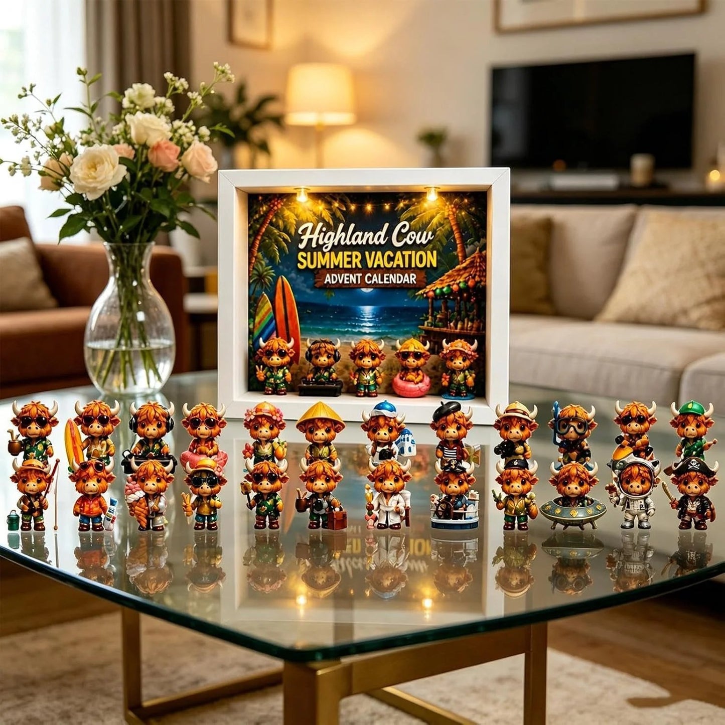 🎁Last Day 50% OFF -Highland Cow Summer Vacation Advent Calendar 2026