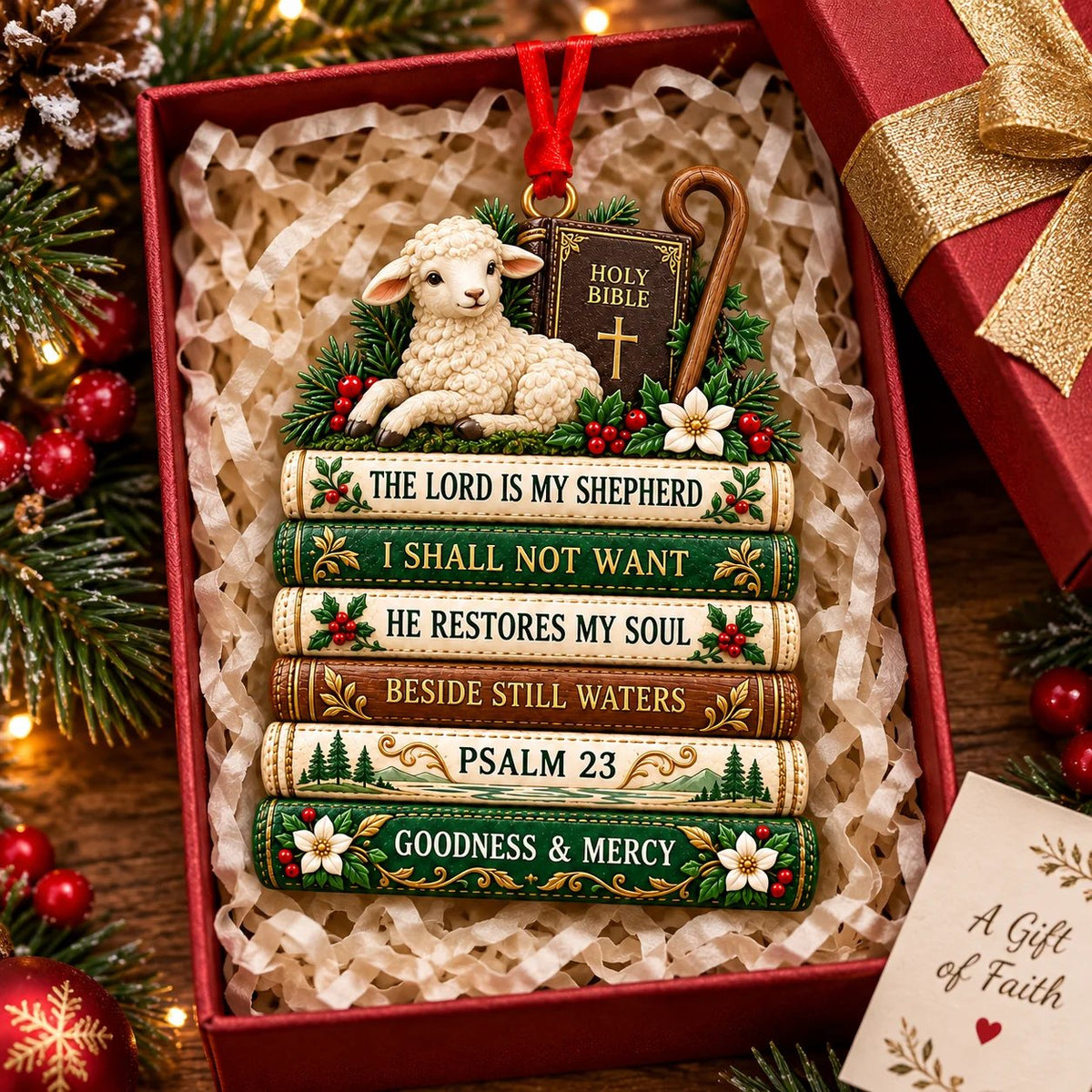 ✝️ Bible Faith Christmas Acrylic Ornament Collection