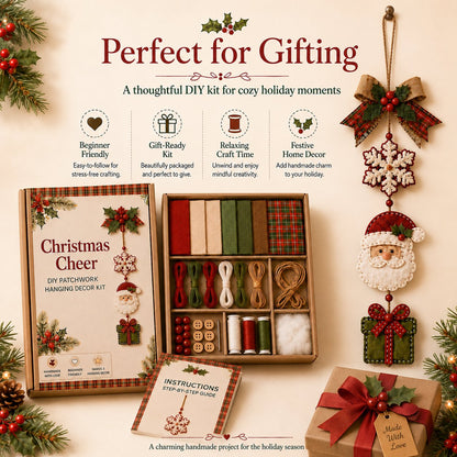 🔥Last Day 49% OFF - ✨🧵 DIY Patchwork Hanging Decor Kit | A Heartfelt Handmade Decoration Full of Love & Memories
