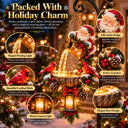 🔥Last Day 50% OFF-🎅✨ Santa’s Enchanted Lightfall – Cardinal Hanging Lantern with a Magical Cascading Christmas Glow
