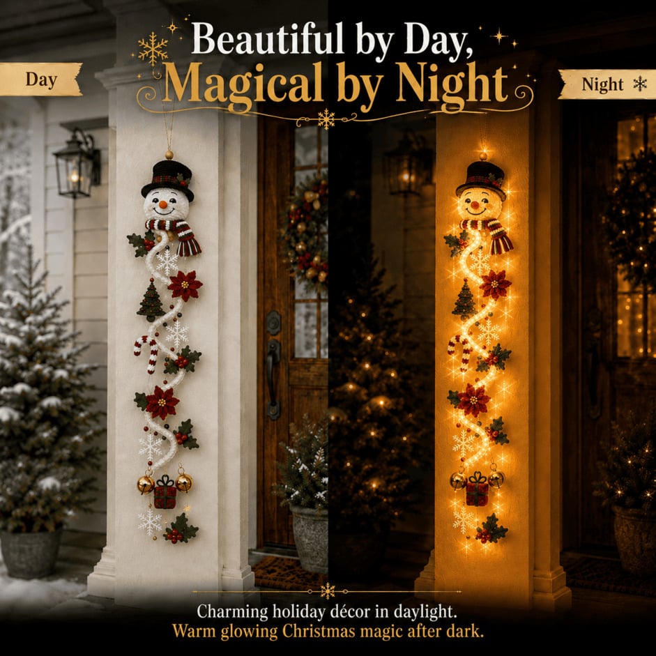 MerryCascade™ Glowing Christmas Door Hanger