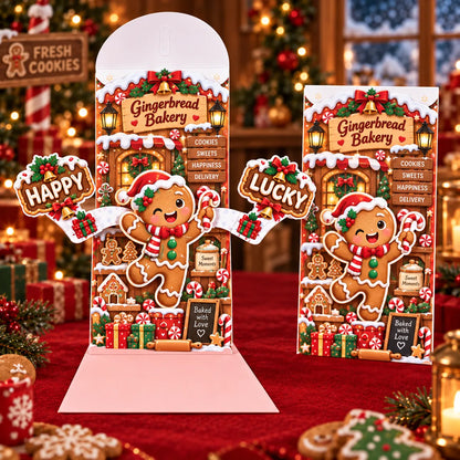 Handmade 3D Christmas Money Card – Pop-Up Holiday Card with Cash Envelope & Message Space 💌✍💵