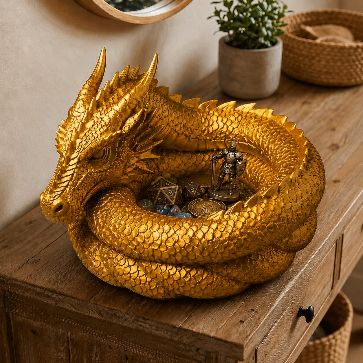 🔥LAST DAY 50% OFF - 🐉 Hand-Painted Dragon Catchall Bowl | Limited Fantasy Decor ✨