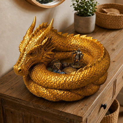 🔥LAST DAY 50% OFF - 🐉 Hand-Painted Dragon Catchall Bowl | Limited Fantasy Decor ✨