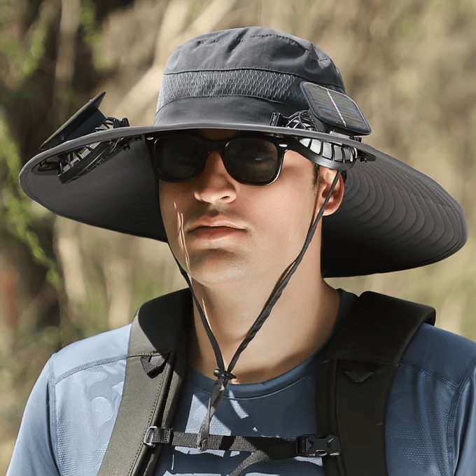 🌞🤠Ultralight Solar Fan Sun Hat – ✨Lighter Than a Baseball! ⚾(📦Buy 2 Free Shipping)