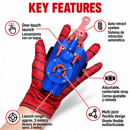 🕸️⚡ WebStrike™ Wrist Launcher – Rechargeable Web-Shooting Action