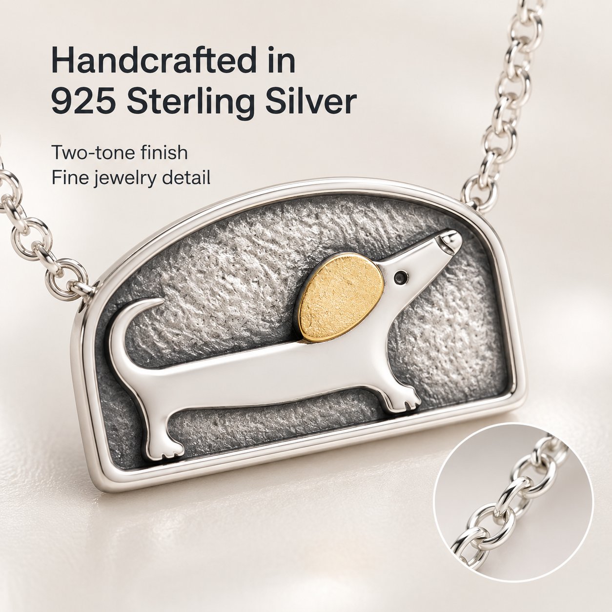 🐾Floating Dachshund Moving Necklace