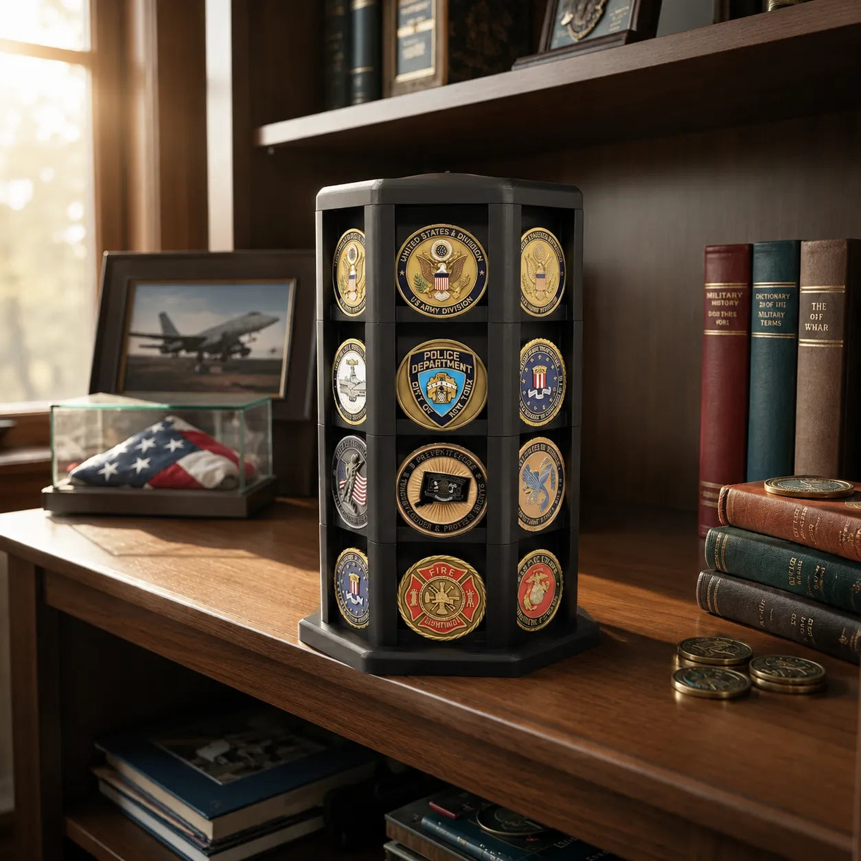 🎁Last Day 50% OFF - Hexagonal Challenge Coin Display Stand