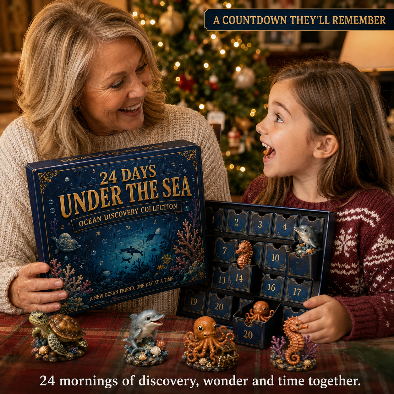 🌊 24 Days Under the Sea Ocean Discovery Countdown Calendar