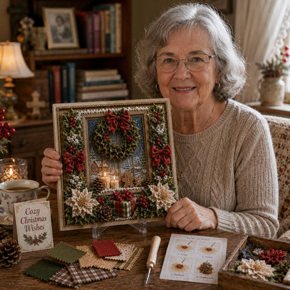 🎄🧵 Create Plush 3D Christmas Fabric Art | No-Needle Craft Kit