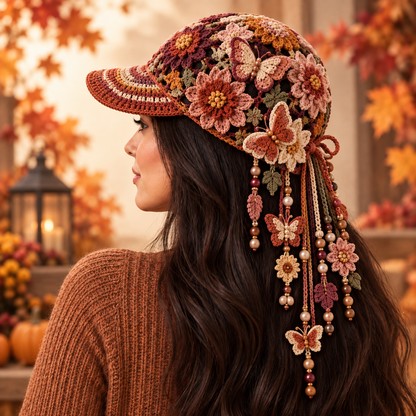 🔥Last Day 49% OFF 🍂 Women’s Handmade Crochet Autumn Baseball Cap