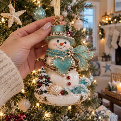🌊🎄 Seaside Christmas Keepsake Ornaments – 8 Elegant Coastal Holiday Designs