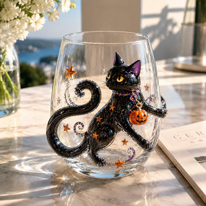 🎃 👻🍹 3D Halloween Glass Collection – Pumpkin, Ghost & Bat Designs for the Ultimate Fall Drinkware