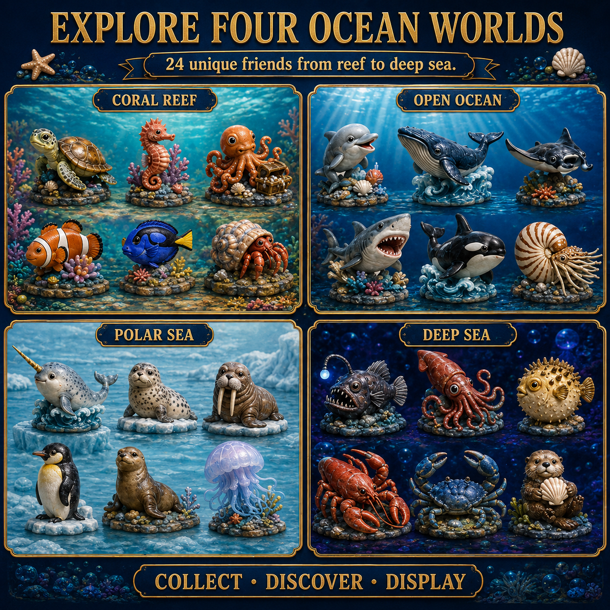 🌊 24 Days Under the Sea Ocean Discovery Countdown Calendar
