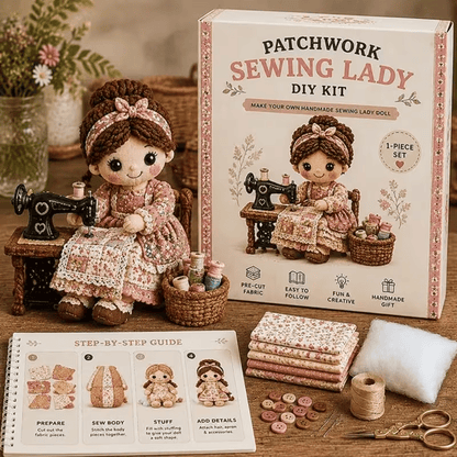 🎁Handmade Patchwork Doll DIY Kit🧵 – 💖Handmade Fun & Creativity