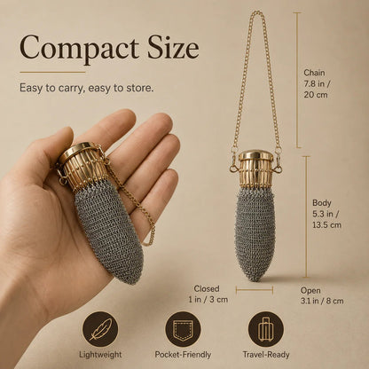 💰Vintage-Inspired Metal Mesh Coin Purse – Expandable Stainless Steel Pocket Wallet & Collectible Gift